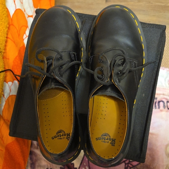 Dr. Martens Shoes - Dr. Martens Black Leather Shoes